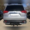 Защита заднего бампера угловая двойная Mitsubishi Pajero Sport 2008-2016