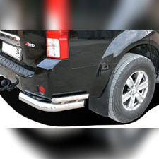 Защита заднего бампера "угловая" (диаметр трубы 76/53 мм) Nissan Pathfinder 2004-2010
