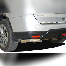 Защита заднего бампера "угловая" (диаметр трубы 60 мм) Nissan X-trail III 2013-2017 (T32)