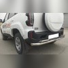 Защита заднего бампера двойная (диаметр трубы 60/42 мм) Lada Niva Travel 2021-нв