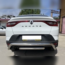 Защита заднего бампера скоба + Задняя защита Renault Arkana 2019-нв