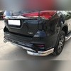 Защита заднего бампера угловая двойная Toyota Fortuner TRD 2018-2021