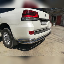 Защита заднего бампера угловая большая Toyota Land Cruiser 200 2007-2012
