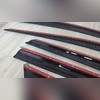 Дефлекторы, ветровики окон с нержавеющим молдингом Kia Sportage V 2021-нв (6 частей)