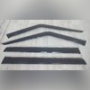 Дефлекторы, ветровики окон с нержавеющим молдингом Land Rover Discovery 3 2004-2009 (4 части)