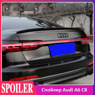 Спойлер на Audi A6 (C8) 2018-2023 "M Style" чёрный