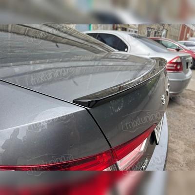 Спойлер на крышку багажника Skoda Superb 2016-2018 (чёрный)