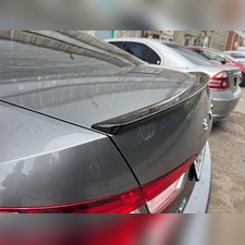 Спойлер на крышку багажника Skoda Superb 2016-2018 (чёрный)