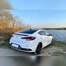 Спойлер крышки багажника Hyundai Elantra 2018-2020 (чёрный)