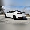Спойлер крышки багажника Hyundai Elantra 2018-2020 (чёрный)
