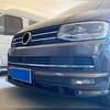 Сплиттер, диффузор, юбка переднего бампера с клыками Volkswagen T6 Multivan 2015-2019 (3 части)