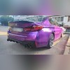 Диффузор заднего бампера BMW 5 (G30/G38) 2017-2022 (чёрный глянец)