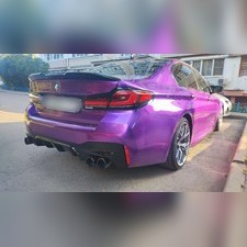 Диффузор заднего бампера BMW 5 (G30/G38) 2017-2022 (чёрный глянец)