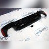 Диффузор заднего бампера BMW 5 (G30/G38) 2017-2022 (чёрный глянец)