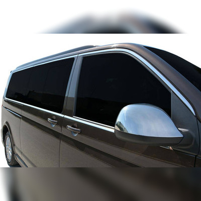 Верхние и нижние молдинги стекол Volkswagen T6 Multivan 2015-2019 "короткая база, 1 сдвижная дверь"