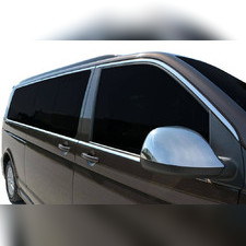 Верхние и нижние молдинги стекол Volkswagen T6 Multivan 2015-2019 "короткая база, 1 сдвижная дверь"