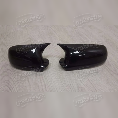 Накладки на зеркала Volkswagen Bora 1998-2005 (SD) "ABS чёрный глянец"