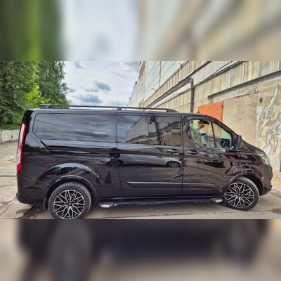Рейлинги Ford Tourneo Custom Sport 2012-2023, длинная база (чёрные)