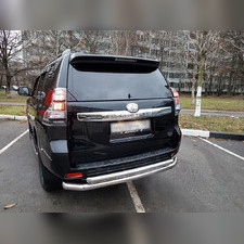 ащита заднего бампера двойная (при отсутствии парктроников) Toyota Land Cruiser Prado 150 2009-2013