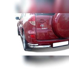 Защита заднего бампера угловая двойная Toyota RAV4 2006-2009