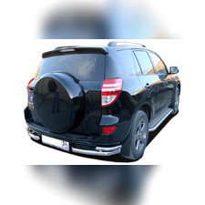 Защита заднего бампера угловая двойная Toyota RAV4 2010-2012