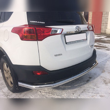 Защита заднего бампера угловая большая Toyota RAV4 2015-2019