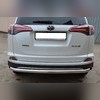 Защита заднего бампера "радиус" (диаметр трубы 60 мм) Toyota RAV4 2015-2019