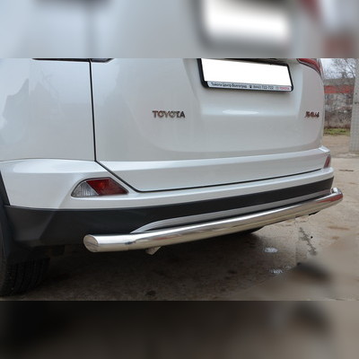 Защита заднего бампера "радиус" (диаметр трубы 60 мм) Toyota RAV4 2015-2019