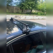 Багажник на крышу за дверной проём (прямоугольные поперечины) Toyota Corolla 2006-2013 (с замком)