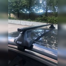 Багажник на крышу за дверной проём (прямоугольные поперечины) Toyota Corolla 2006-2013 (с секреткой)