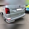 Защита заднего бампера "угловая" (диаметр трубы 60 мм) Volkswagen T6.1 Multivan 2020-нв