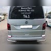 Защита заднего бампера "угловая" (диаметр трубы 60 мм) Volkswagen T6.1 Caravelle 2020-нв