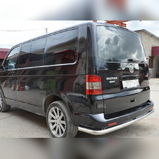 Защита заднего бампера угловая большая Volkswagen T5 Multivan 2003-2009