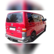 Защита заднего бампера "угловая" Volkswagen T5 Multivan 2003-2009