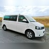 Рейлинги Volkswagen Caravelle T6.1 интегрированные, длинная база (серебристые)