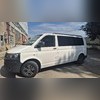 Рейлинги Volkswagen Caravelle T6.1 интегрированные, короткая база (черные)