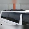Рейлинги Volkswagen Transporter T6.1 интегрированные, короткая база (черные)