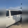 Рейлинги Volkswagen Transporter T6.1 интегрированные, короткая база (черные)