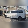 Рейлинги Volkswagen Transporter T6.1 интегрированные, короткая база (черные)