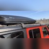Багажник аэродинамический на крышу Jeep Wrangler 2019-нв (чёрный)