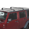 Багажник аэродинамический на крышу Jeep Wrangler 2019-нв (чёрный)