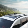 Поперечины на штатные рейлинги Honda CR-V 6 2022-нв (чёрные)