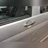 Накладки на дверные ручки Volkswagen T5 Multivan 2003-2015 (нержавеющая сталь) 2 отв. под ключ