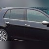 Накладки на дверные ручки Skoda Fabia III 2014-2021 (нержавеющая сталь) HB/SW