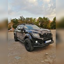 Рейлинги с поперечинами Nissan Navara 2006-2015 (чёрные)