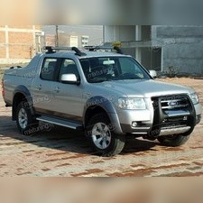 Рейлинги с поперечинами Ford Ranger 2006-2019 (серебристые)