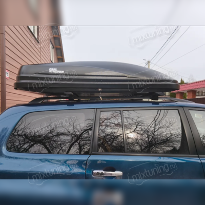 Бокс на крышу аэродинамический, черный "Altai" (одностороннее открытие,габариты 200х81х40 см) 450 л