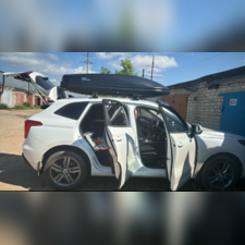 Бокс на крышу аэродинамический, черный "Altai" (одностороннее открытие,габариты 220х82х40 см) 510 л