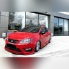 Накладки на зеркала Seat Leon 2009-2012 (ABS чёрный глянец)