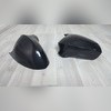 Накладки на зеркала Seat Leon 2009-2012 (ABS чёрный глянец)